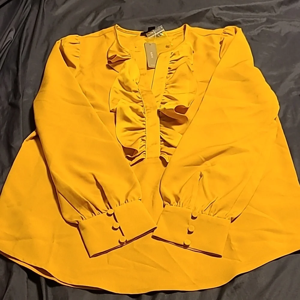 J. Crew Ruffle Top XS - Picture 7 of 7